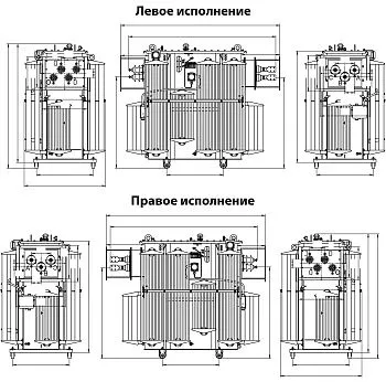 Фото чертежа ТМЗ 400/6/0,4 Фото чертежа ТМЗ 400/6/0,4